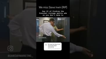 Steve Irwin - Comedy ESPN commercial 🐊 #short