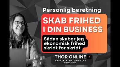 Skab frihed i din forretning med passiv indtægt. Sådan gør jeg