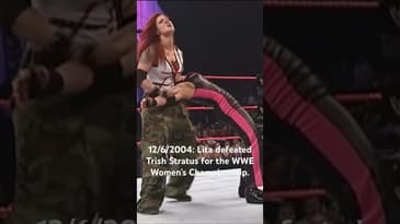 12/6/2004: Lita defeated Trish Stratus for the WWE Women’s Championship.
