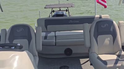 Windy and hot day at Cass Lake in Waterford Michigan. 