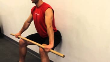Overhead Wall Squat