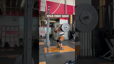 325lb front squat | Dr. Chris Garcia