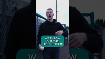 WE THREW OUT THE FIRST PITCH 😂😂 #mlb #mariners #baseball