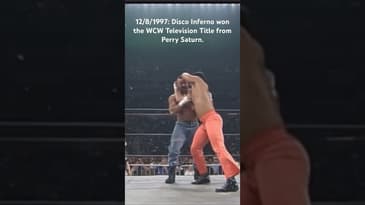 12/8/1997: Disco Inferno won the WCW Television Title from Perry Saturn.