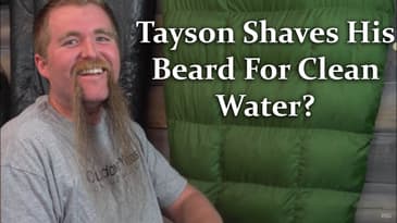 Tayson Shaves His Beard For Clean Water? Outdoor Vitals 1% Program