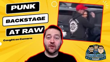 CM Punk spotted backstage at #wwe Raw #aew #cmpunk