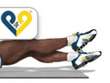 Lower Abs - Alternate crossing of the feet