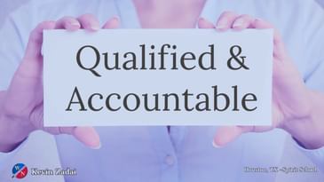 Qualified & Accountable -Dr Kevin Zadai