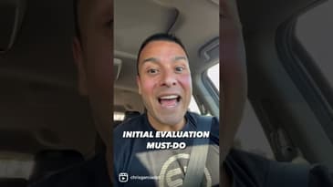 Physical therapist initial evaluation must-do | Dr. Chris Garcia