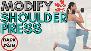 Back Pain During Shoulder Press? Try this!