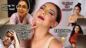 An EXCITING beauty shoot 📸 with long tough nights 😪