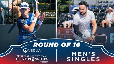 John Lucian Goins v Noe Khlif at the Veolia Atlanta Pickleball Championships