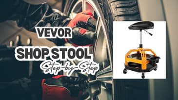 "Unboxing the VEVOR Garage Stool: Rolling Comfort & Dual Storage for Every Garage Warrior!"