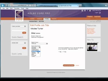 Edit a Profile Job Title~