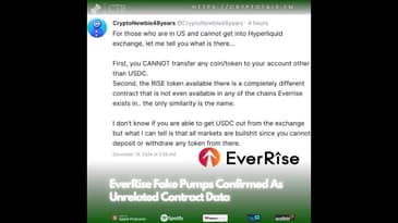 #EverRise Fake Pumps Confirmed As Unrelated Contract (OOC)