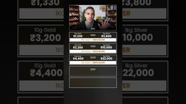1 kg GOLD kitna SILVER khareed sakta hain?! | Ankur Warikoo #shorts
