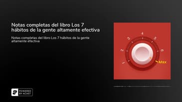 Notas completas del libro Los 7 hábitos de la gente altamente efectiva