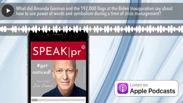 What did Amanda Gorman and the 192,000 flags at the Biden Inauguration say about how to use power o