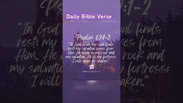Daily Devotional - Psalm 62:1-2 - #inspirational #inspiration #bible