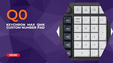 Keychron Q0 Max QMK Custom Number Pad decibel test