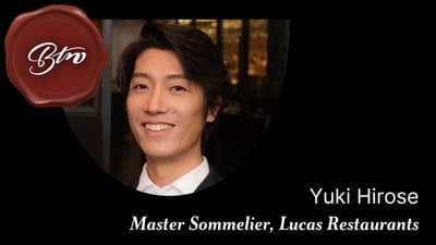 Yuki Hirso, Master Sommelier, Lucas Restaurants