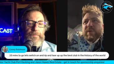 SHARKCAST: PreGame PreLim Final Let's Go! 2025 with Luc and Loki from Melbourne!