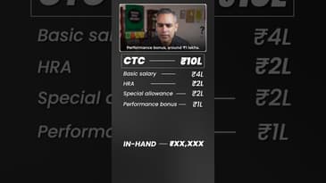 CTC 10L par In-hand kitna?! | Ankur Warikoo #shorts