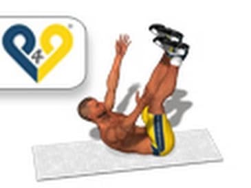Vertical Leg Crunches - upper abs exercise