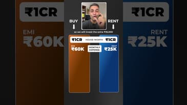 Buy vs Rent - the real MATH! | Ankur Warikoo #shorts