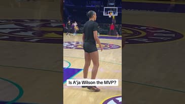 Las Vegas Aces Aja Wilson pregame vs LA Sparks. #thepullupbasketballpodcast