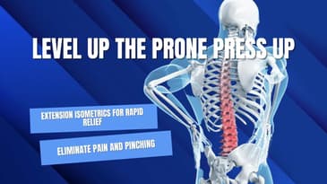 Level Up the Prone Press Up - Easy Way to Make it Pain Free