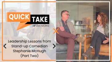 Leadership Lessons from Stand-up Comedian Stephanie McHugh - Part Two