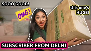 I RECEIVED A MYSTERY BOX FROM MY SUBSCRIBER IN DELHI! 🇮🇳  | Aanam C