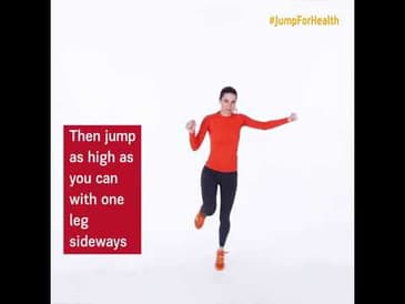 Day 18: Single Leg – Side to Side Jump | #JumpForHealth