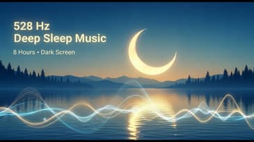 Fall Asleep Fast | 528 Hz Healing Sleep Music (8 Hours Dark Screen)