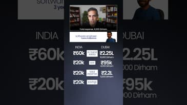 India vs Dubai main Rehna! Kya zyada DIFFERENCE hain?! | Ankur Warikoo #shorts
