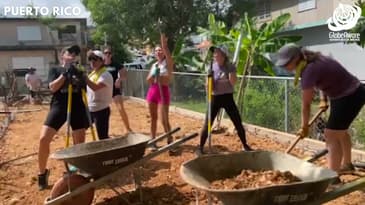 Work Site Dance Break! Corporate Volunteers in Puerto Rico with Globe Aware ( Nov.2023)