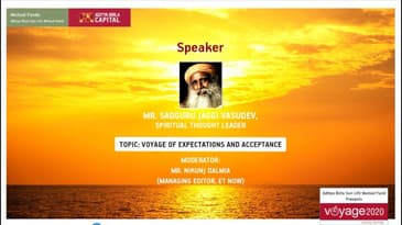 #Voyage2020 - Voyage of Expectations & Acceptance - Mr. Sadhguru Jassi Vasudev