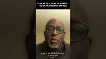 Walking in step with God - Wednesday Challenge | Waiting out of fear #shorts