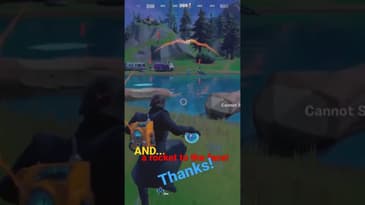 Always nice to get a rocket to the face in Fortnite.