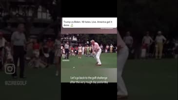 Trump and Biden Golf Match - Let’s get this set up! ⛳️🏌️#short