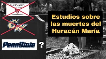 Los estudios del Huracán María no sirven