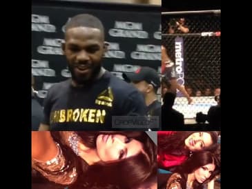 So startled I dropped my phone when Jon Jones stopped in front of me backstage! #shorts #ufc #tbt