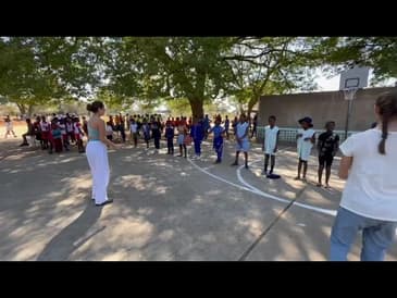 Teaching the Kid Basketball! A Week in Zimbabwe Summer 2023 ( Clip 7)