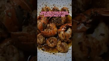 BEST & EASIEST RECIPE FOR BUTTER GARLIC PRAWNS OR LOBSTER 🦐 🦞 #cookwaanam