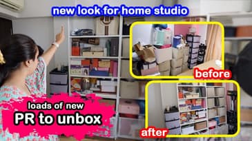STUDIO MAKEOVER REVEAL | HUGE PR UNBOXING | Aanam C
