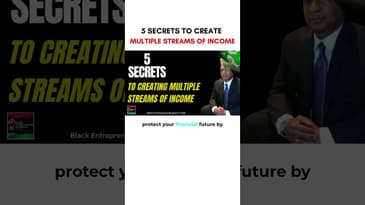 Five Secrets To Creating Multiple Streams Of Income     #shorts