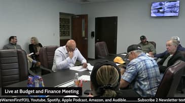 Live at Budget and Finance Meeting