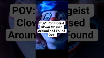 Poltergeist's scary clown got what it deserved! 🤣 #80shorror #poltergeist1982