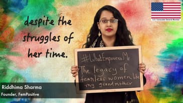What empowers Riddhima Sharma?